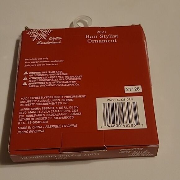 WONDERLAND Silver Hair Stylist Ornament - Picture 2 of 5